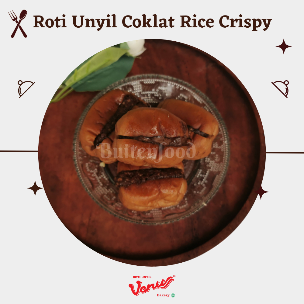 

Roti unyil adonan cokelat isi rice crispy cokelat manis lembut kue keluarga roti lebaran kado pesta