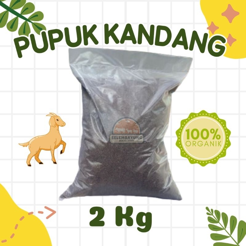 Pupuk Kandang 100% Asli Kotoran Kambing Giling Halus