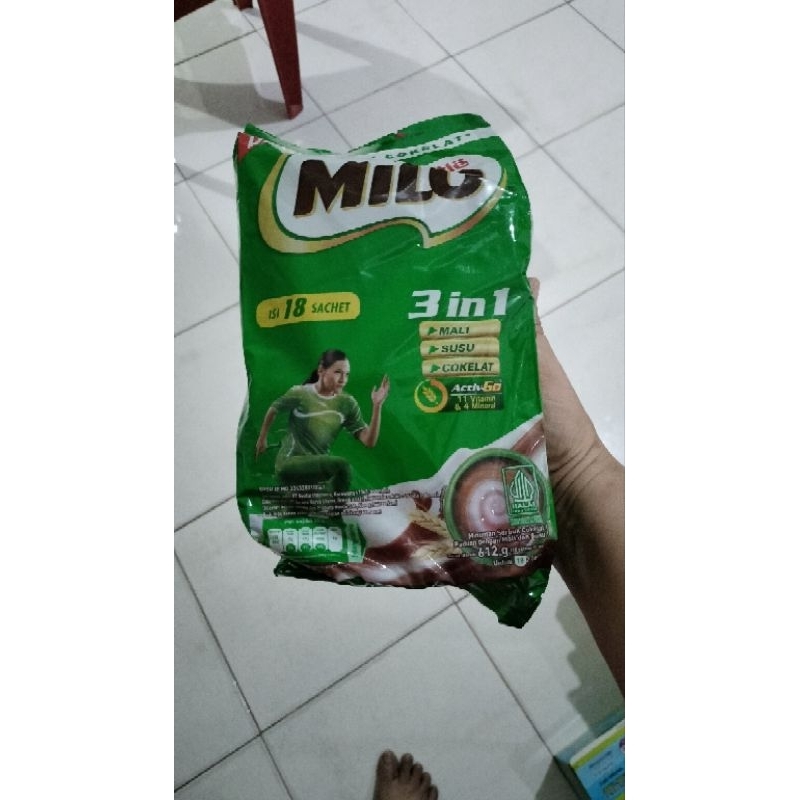 

MILO 3in1 18sachet 612g