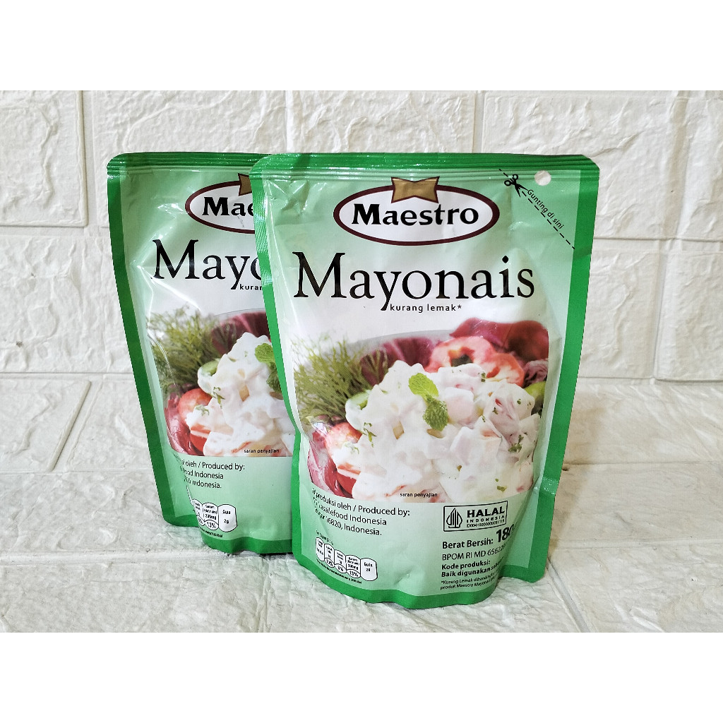 

Maestro Mayonais 180gr Free Bubble Wrap dan Dus Tebal