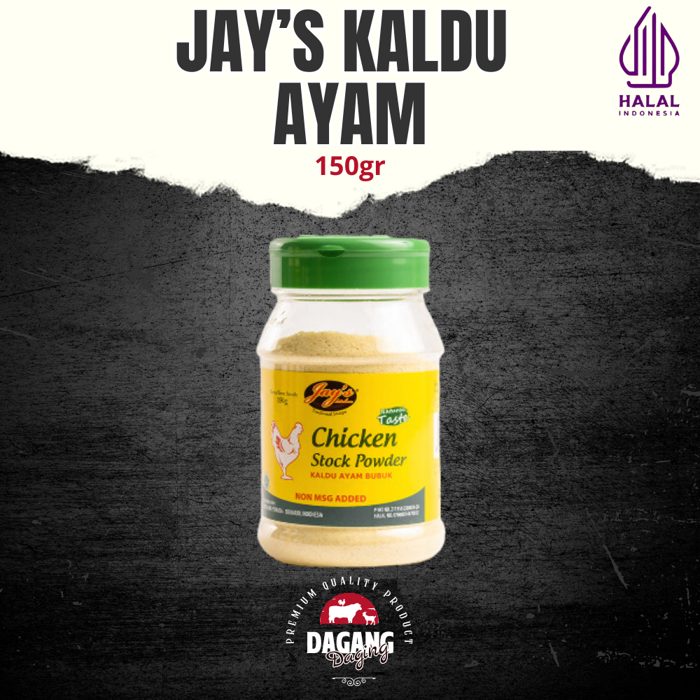 

Jays Chicken Stock / Kaldu Ayam Bubuk 150 GR TANPA MSG dan HALAL