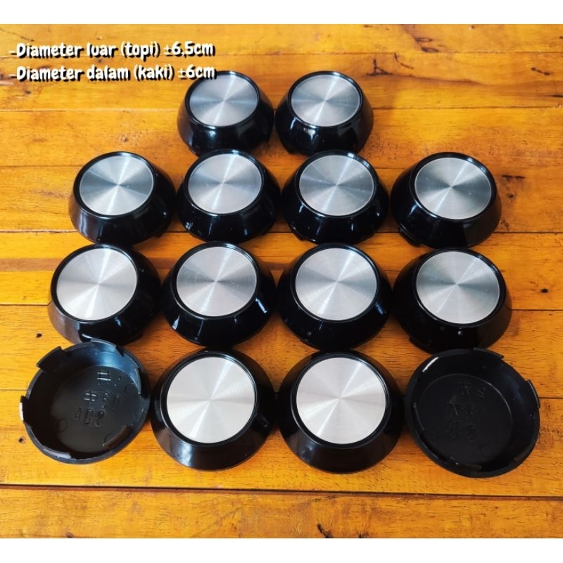 DOP VELG MOBIL VARIASI TUTUP DOP VELG MOBIL DOP VELG AS RODA VARIASI KERUCUT DIAMETER LUAR ±6,5CM