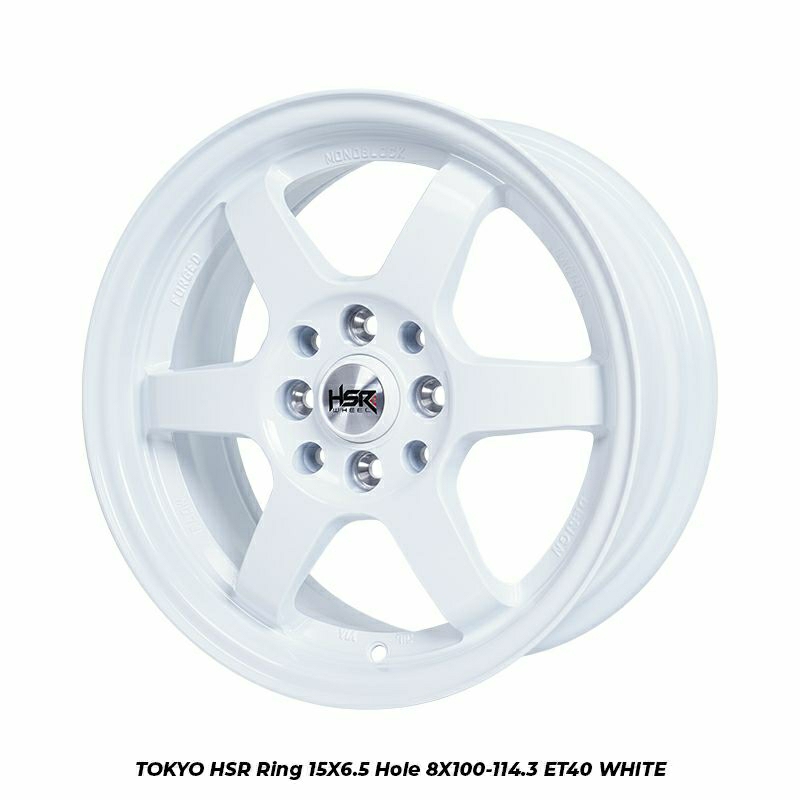 Velg Mobil Ring 15 HSR TOKYO 6001 R15X7 PCD H8X100-114,3 ET40 SILVER
