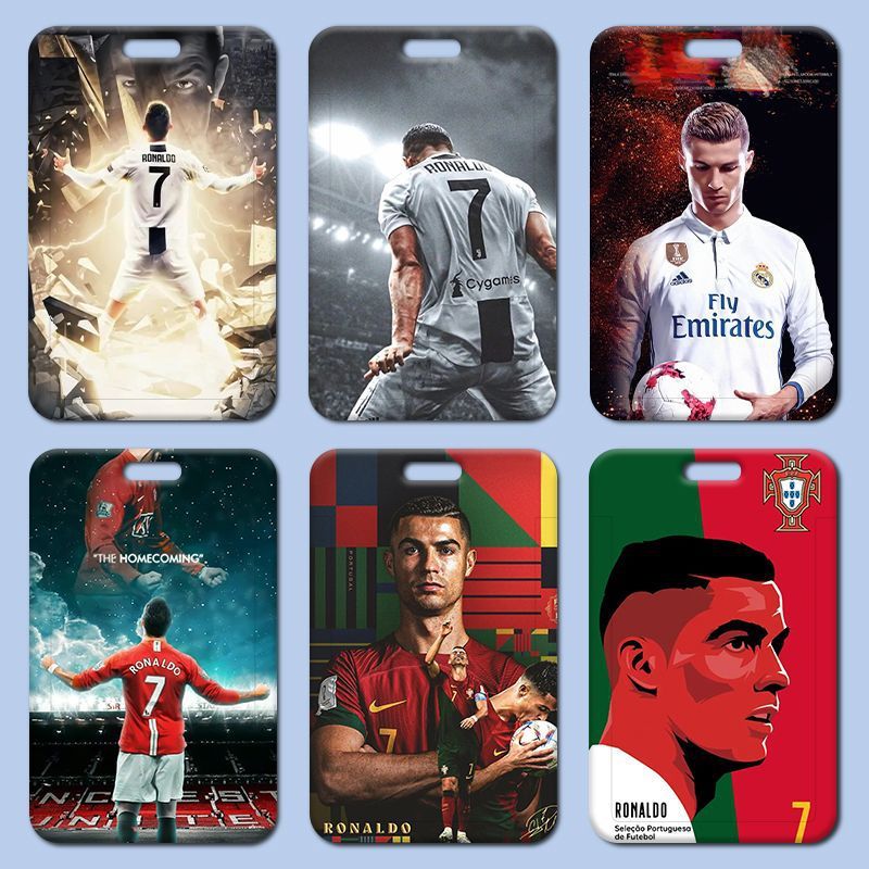 

ID Card Holder Motif Cristiano Ronaldo/ Photocard Holder / Tali Gantung /Name Tag / FootBall / Sepak Bola