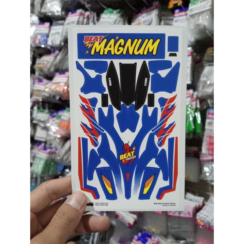 DECAL MINI 4WD BEAT MAGNUM / STICKER TAMIYA BEAT MAGNUM