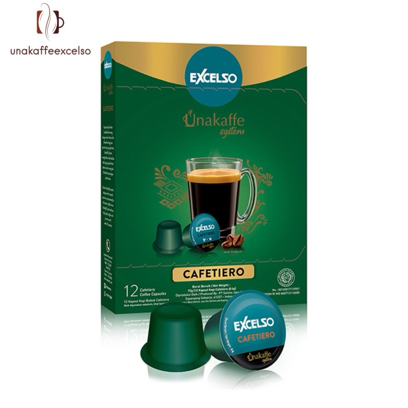 

Unakaffe Excelso Capsule - Cafetiero isi 12 pods