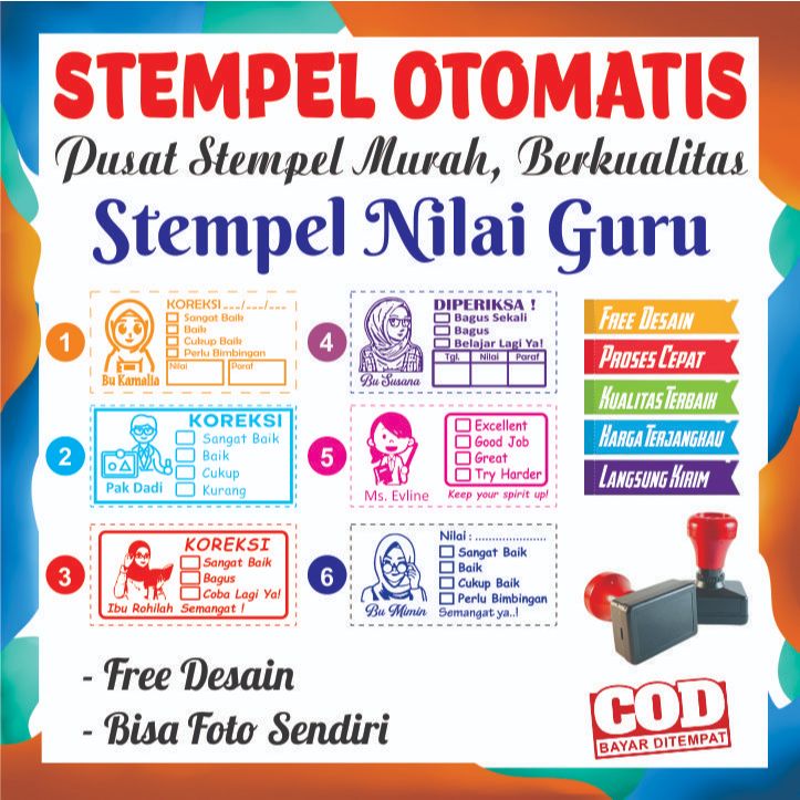 

Stempel Nilai Guru / Checked / Bisa Coustum Foto