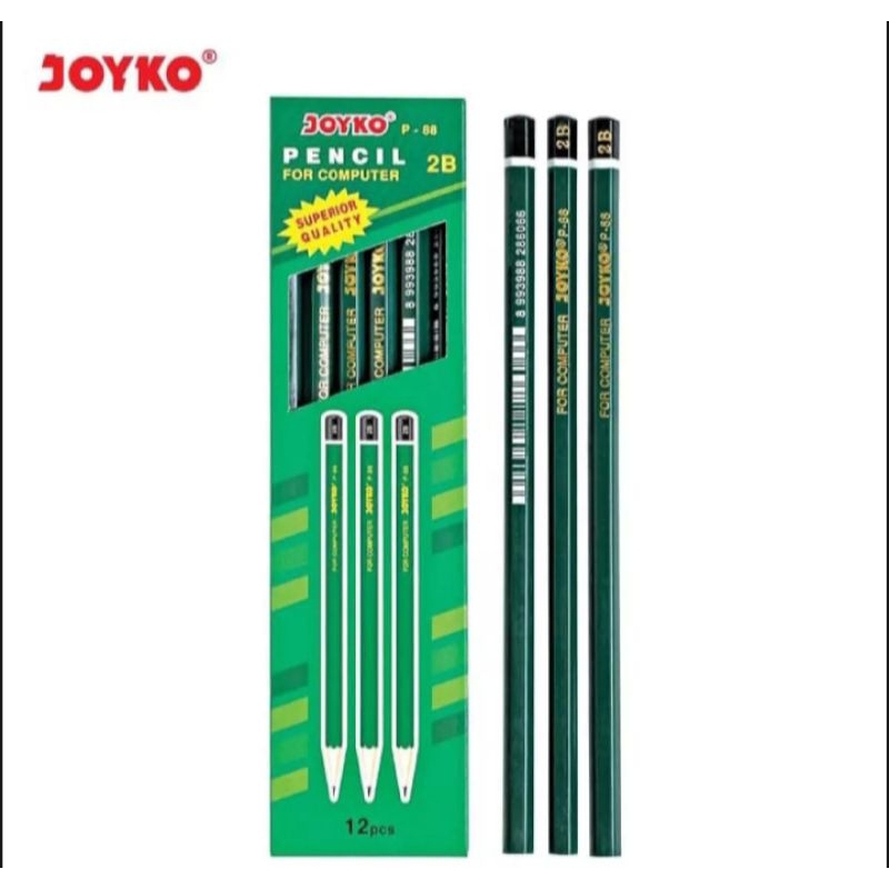 

( 1 Lusin ) Joyko P-88 Pensil Kayu Joyko 2B