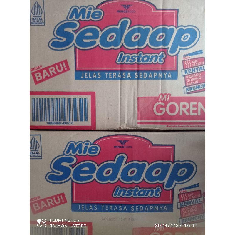 

mie sedaap karton isi 40pcs