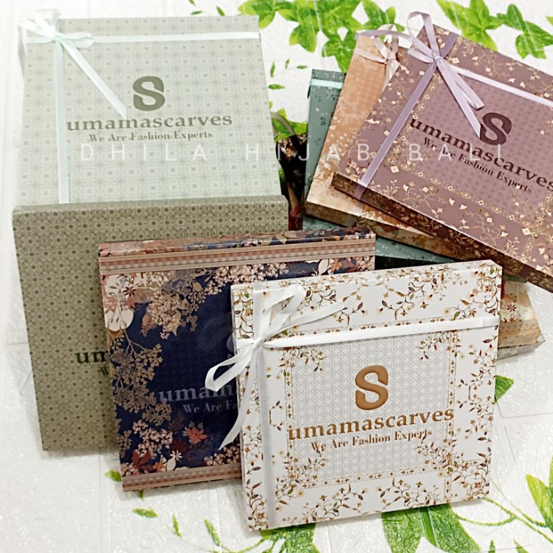 Umama Scarf Box Premium Hijab Segiempat Motif Digital Printing