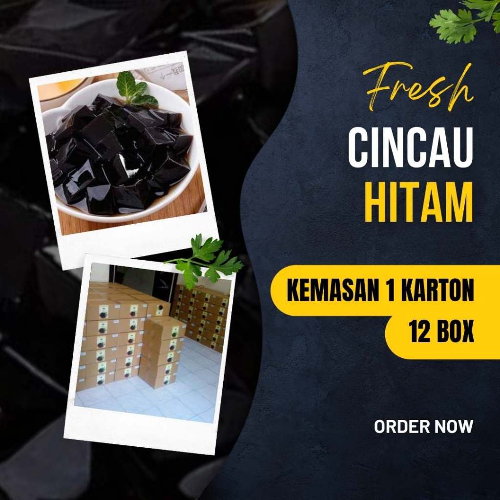 

(Malang) Cincau Hitam Grass Jelly Dijamin Berkualitas, Murni dan Halal Kemasan 1 Karton 12 Box