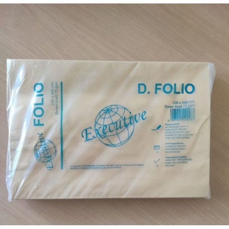 

Amplop coklat Folio tanpa lem (harga per 10 pcs)