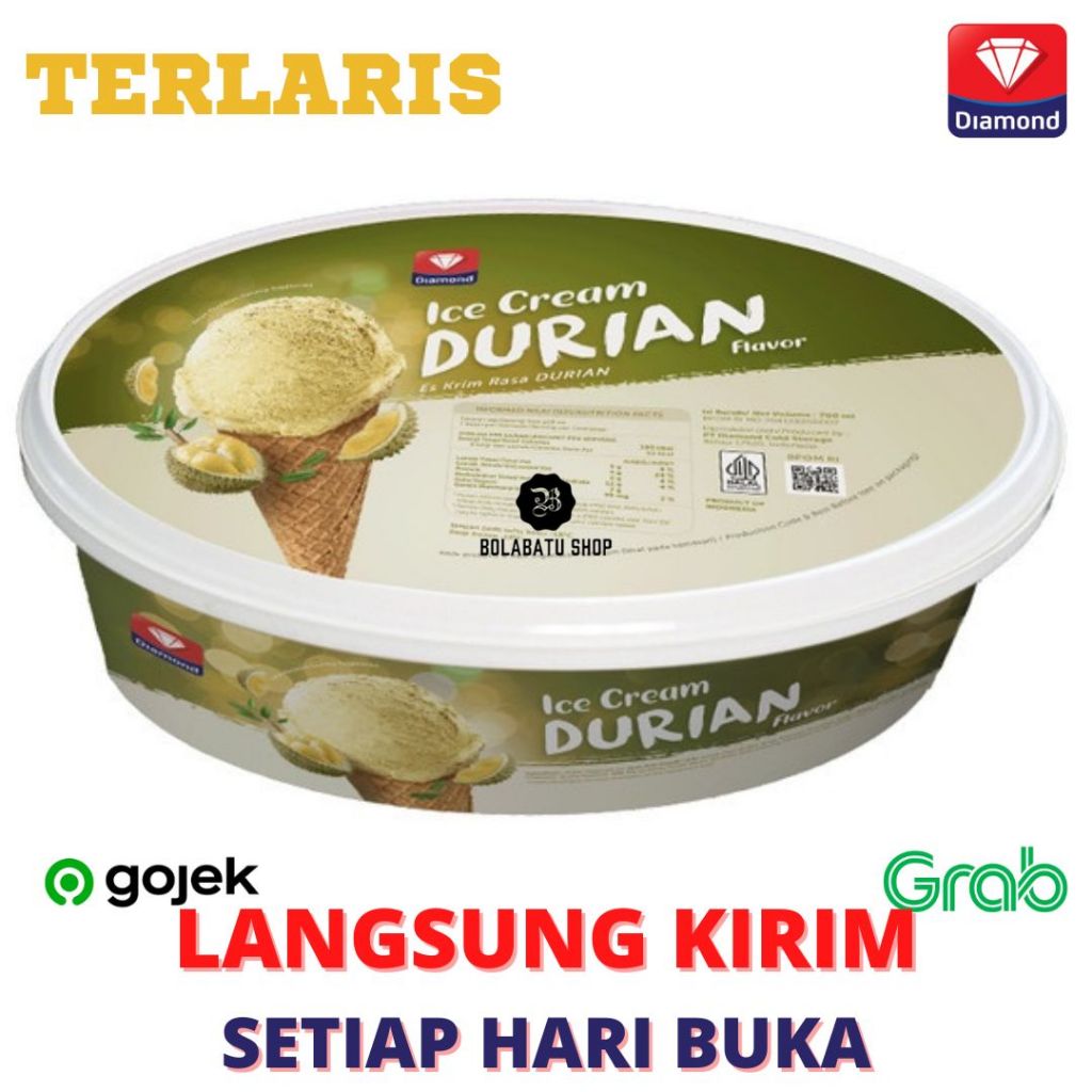 

Es Krim Diamond 700 mL Durian Duren Langsung Kirim Termurah Terlaris Enak