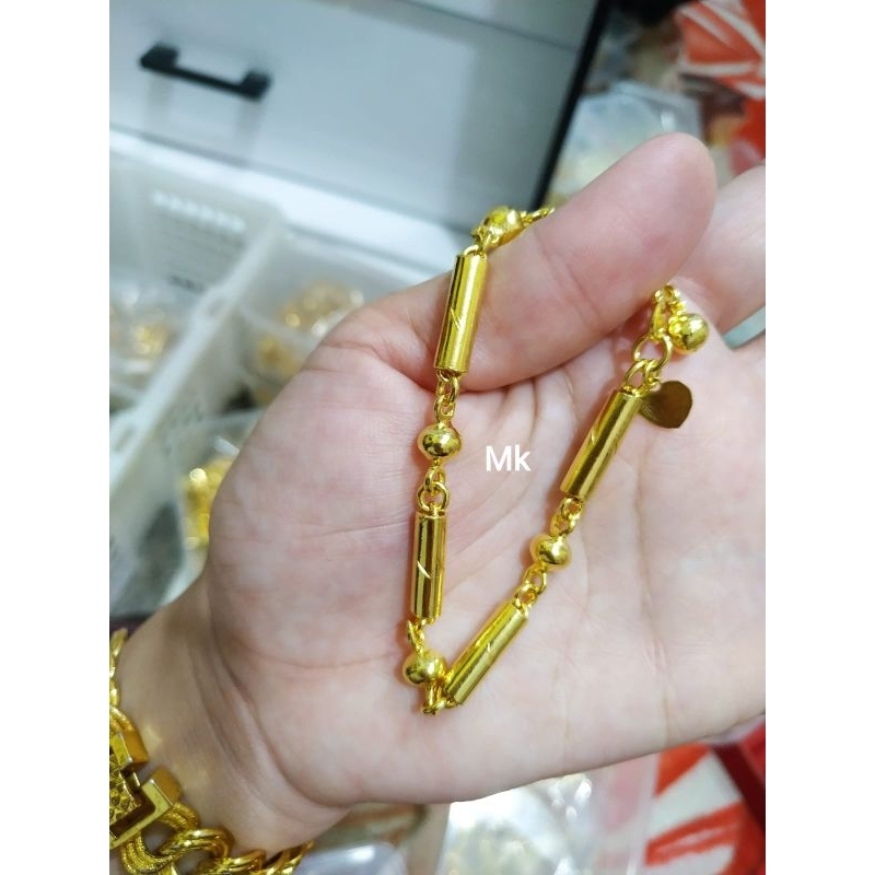gelang bambu lapis kristal