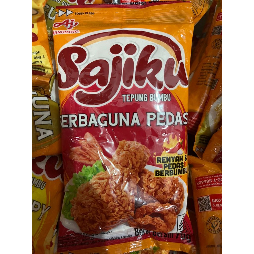 

Sajiku tepung bumbu serbaguna pedas 75gr