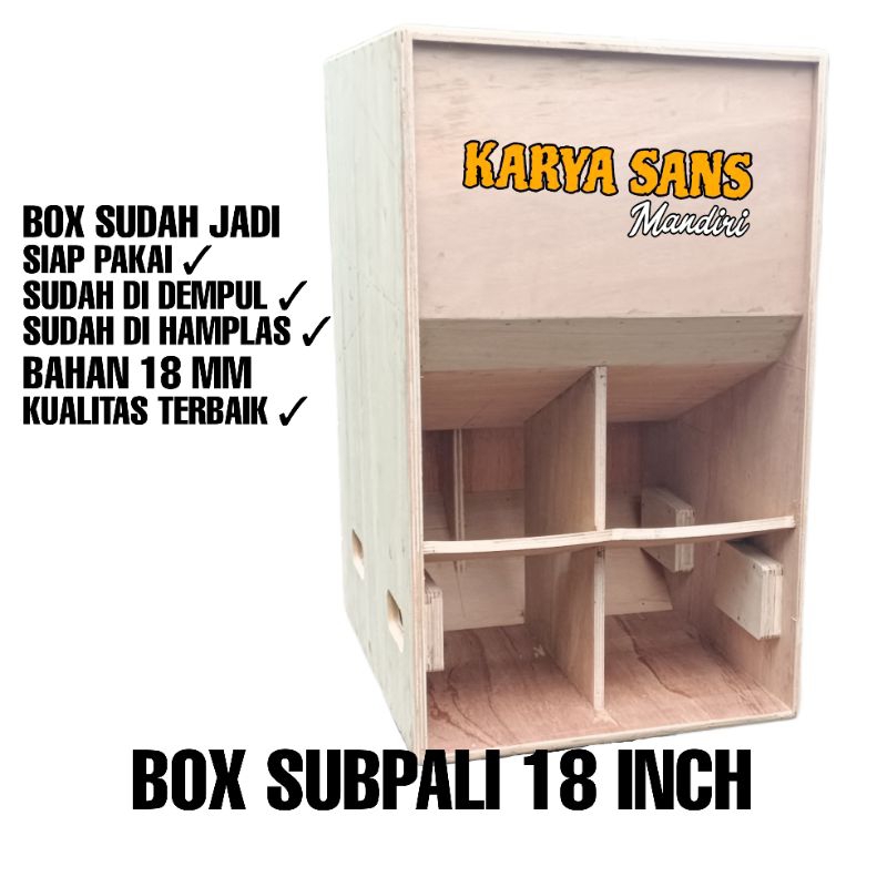 Box speaker subpali supali 18 inch mentahan
