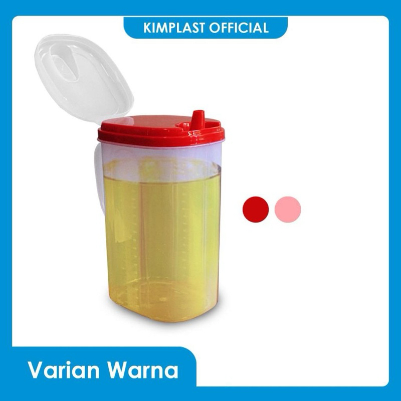 TEMPAT MINYAK GORENG 2 Liter Kimplast Botol Wadah Penyimpanan Susu Teko Plastik Oil Pot Serbaguna