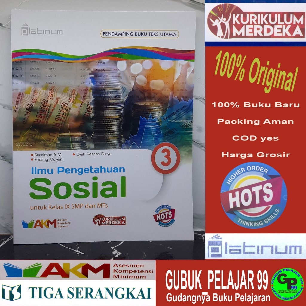 Ilmu Pengetahuan Sosial (IPS 3) Kelas 9/IX SMP/MTs Kurikulum Merdeka Platinum PT Tiga Serangkai