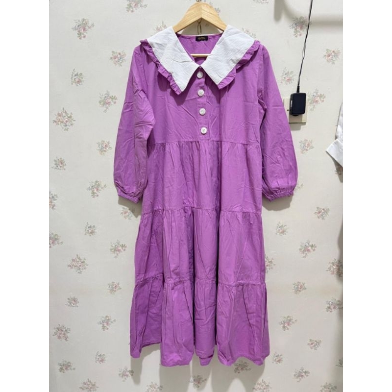 midi dress premium ld 110 panjang 125