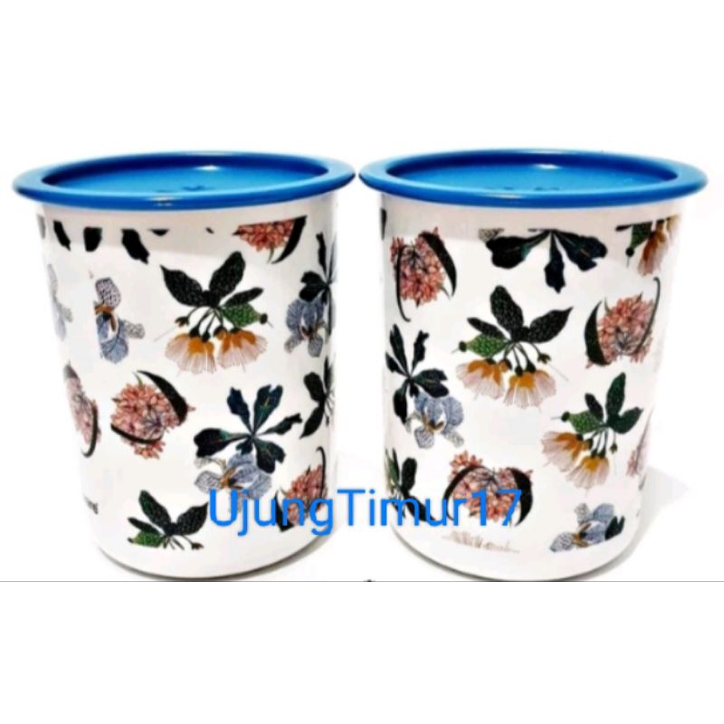 Wild flower Canister Tupperware BARU