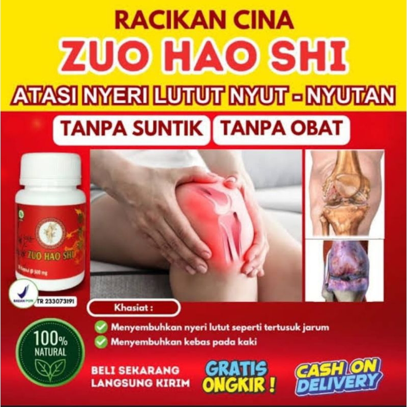 Zuo Hao Shi Original 30 Kapsul – Obat Herbal Cina Atasi Rematik, Asam Urat & Nyeri Sendi BPOM