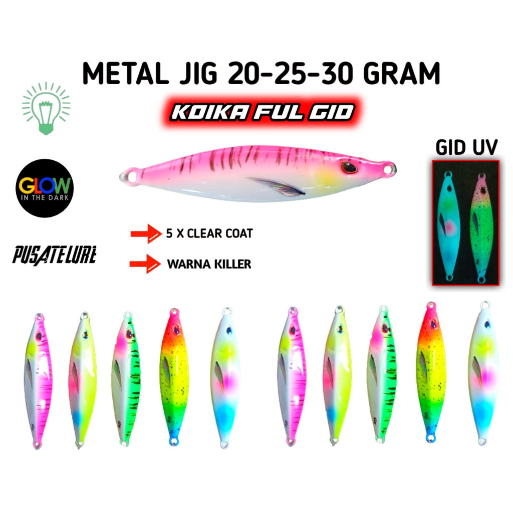 Metal jig 30gram/25gram/20gram koika ful gid metal jig 30gram metal jig 25 gram metal jig 20gram ump