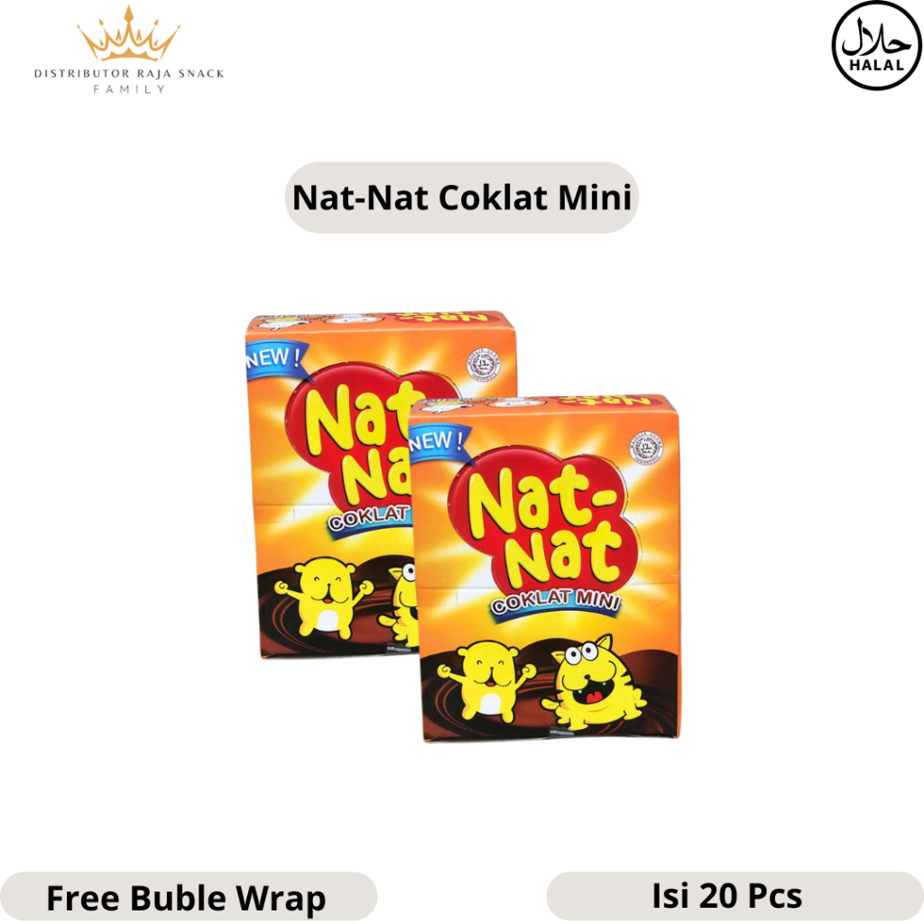 

New Nat-Nat Coklat mini 1 Box isi 20pcs @7gram