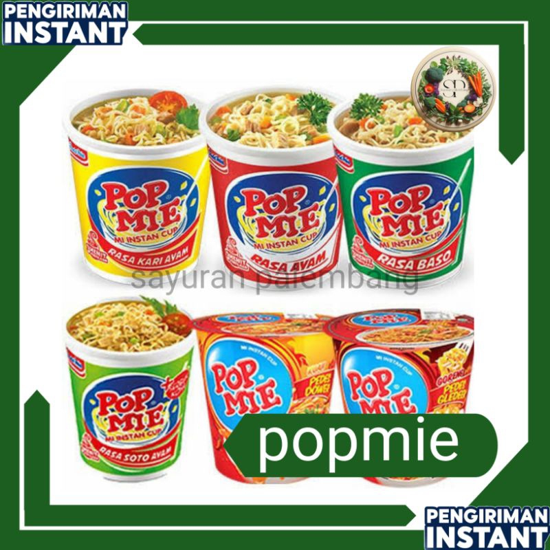 

pop mie kuah 1 cup - sayuran palembang