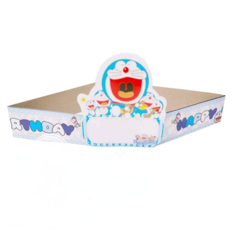 Topi DORAEMON 10pcs topi ulang tahun anak dekorasi pesta ulang tahun DORAEMON perlengkapan pesta ult