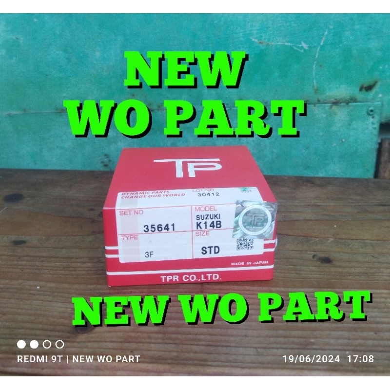 RING PISTON SEHER SUZUKI ERTIGA BENSIN R3 1.4 1400cc ENGINE K14B TP Asli JAPAN