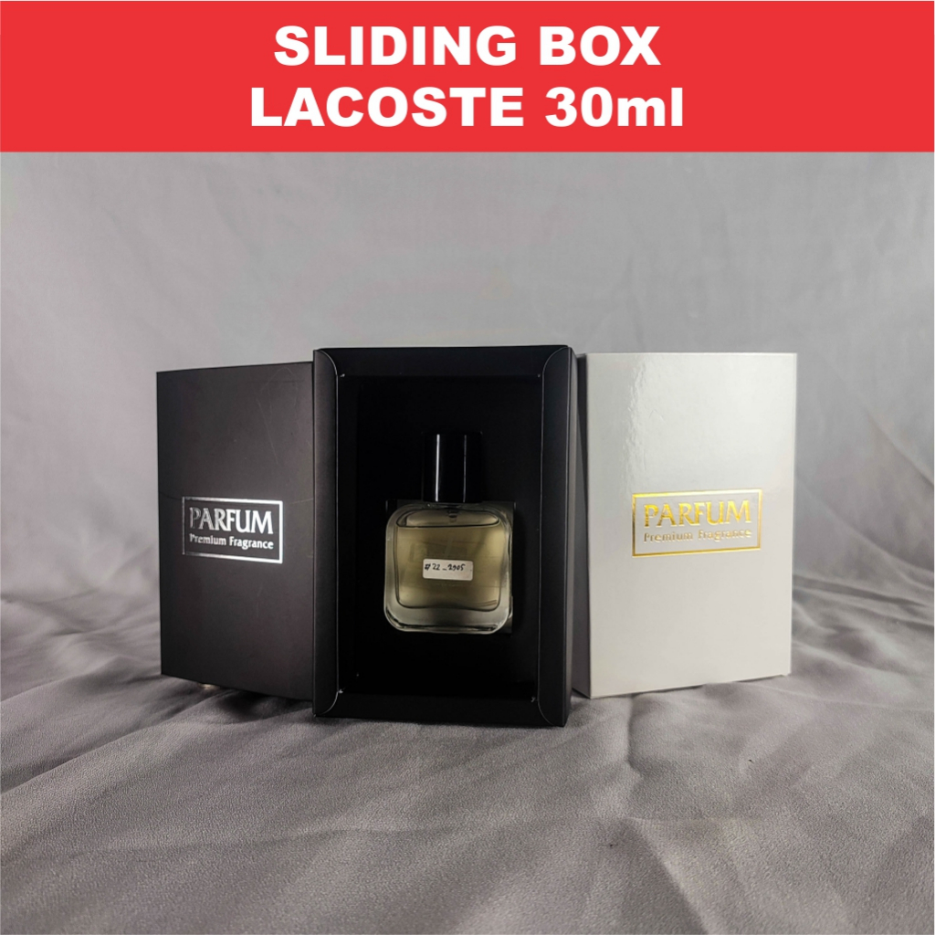 

Sliding Box Parfum untuk botol Lac05te 30ml dan 50ml