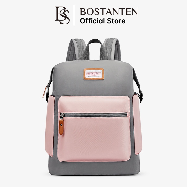 Big Sale Bostanten Ransel Pria Ransel Wanita Tas Couple Tas Kanvas Unisex Tas Pelajar Berbagai Warna