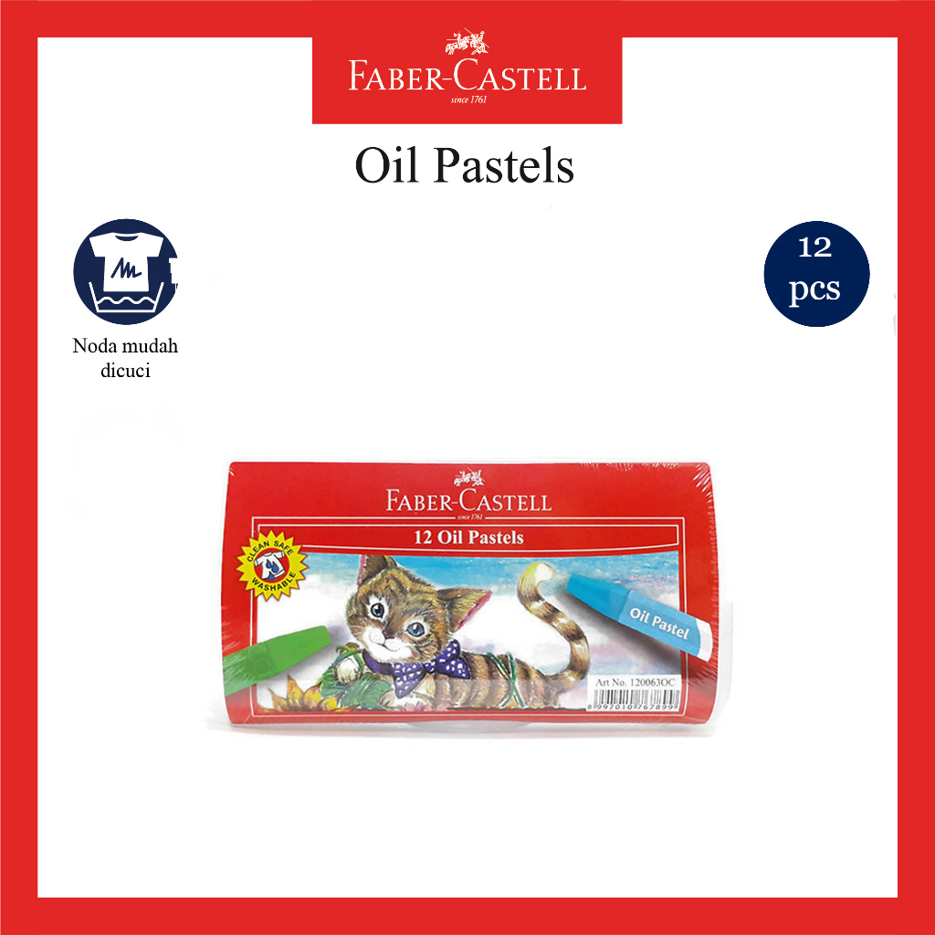 

Crayon/ Krayon Minyak/ Oil Pastel Faber-Castell 12 Warna