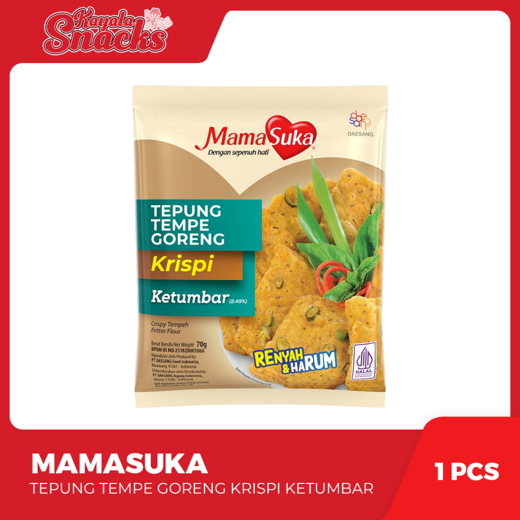 

MAMASUKA Tepung Bumbu Tempe Goreng Krispi Ketumbar 70g