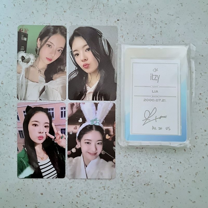 PC Photocard ITZY Lia Cheshire Special Edition SE Angel Withmuu FC R7 Headphone Bandina Soundwave SW