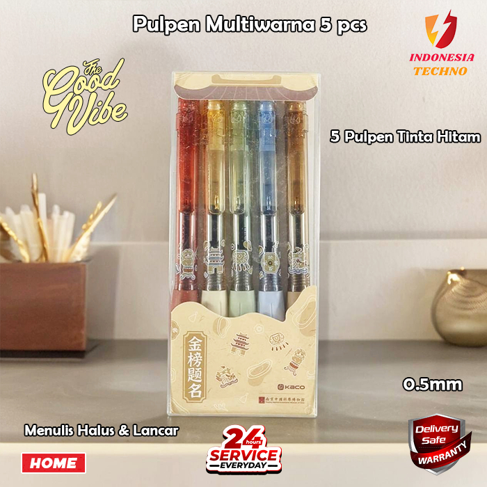 

Pulpen Pen 5 Warna (5 in 1) Tinta Hitam Semua 0.5mm Bolpoint Quick Dry Multicolor Beragam Warna PREMIUM KAPASITAS BESAR Pen BISA COD ORIGINAL ISI TINTA BANYAK 1 pcs 1 pc / PULPEN ECERAN SATUAN ALAT TULIS KANTOR SEKOLAH STATIONERY TERMURAH TERBAIK PENA