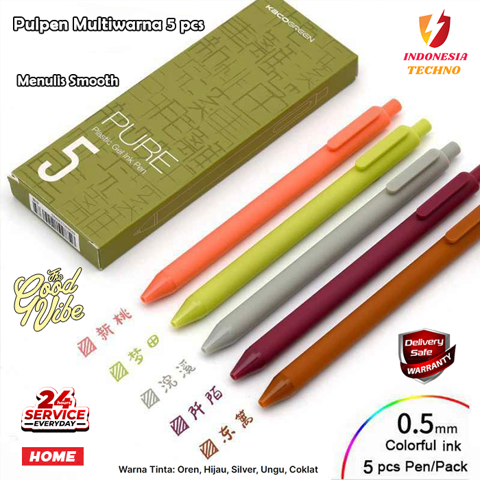 

Pulpen Pen 5 Warna (5 in 1) Tinta Oren Hijau Silver Ungu Coklat 0.5mm Bolpoint Multicolor Beragam Warna PREMIUM KAPASITAS BESAR Pen BISA COD ORIGINAL ISI TINTA BANYAK 1 pcs 1 pc / PULPEN ECERAN SATUAN A'LAT TULIS KANTOR SEKOLAH STATIONERY TERMURAH