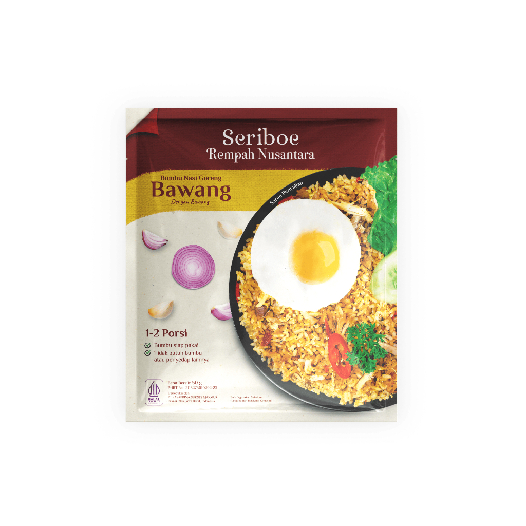 

Bumbu Nasi Goreng Bawang Seriboe Rempah Nusantara 50 gr