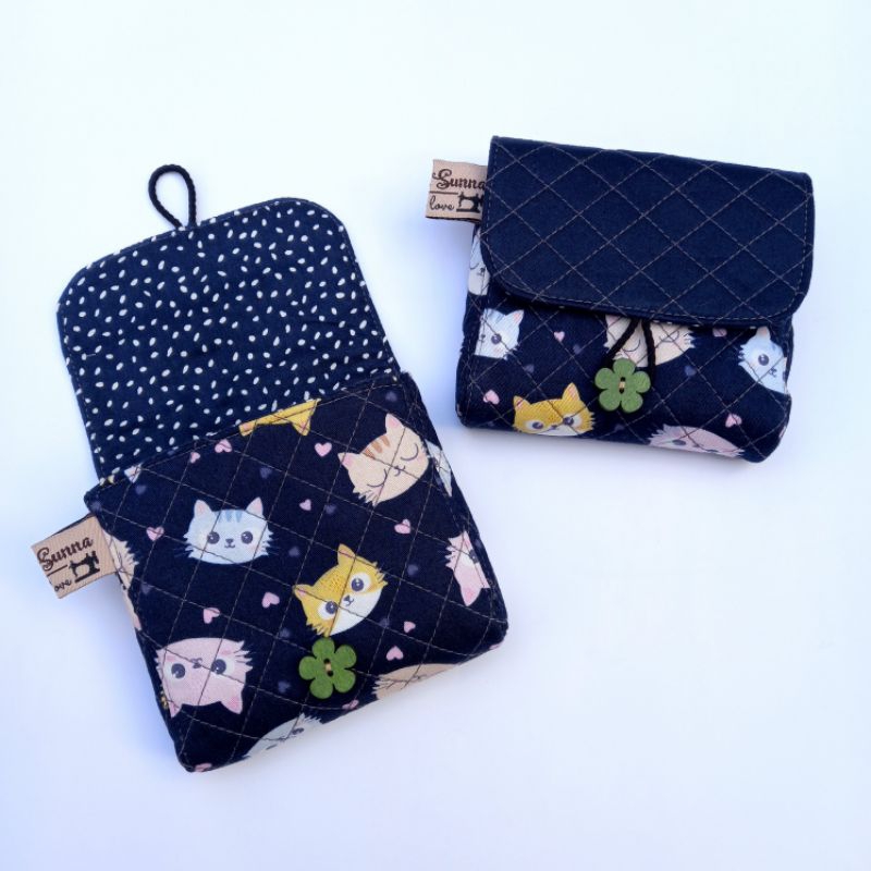 Pouch Mini | Dompet Mini | Dompet Kartu | Dompet Koin | Pouch Pembalut | Pouch Kain Katun Jepang