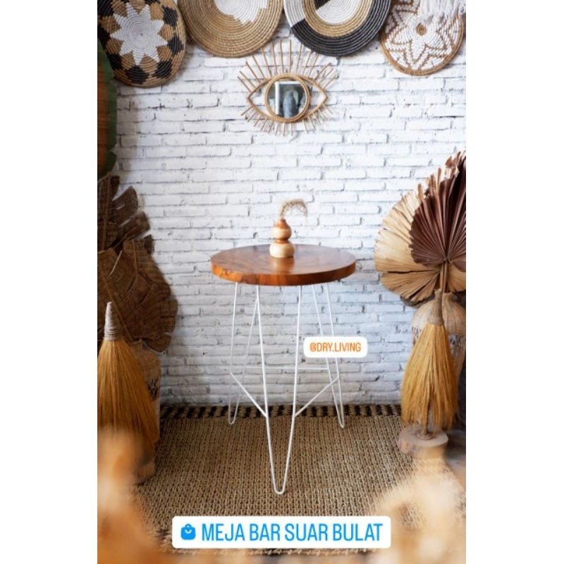 MEJA BAR SUAR BULAT