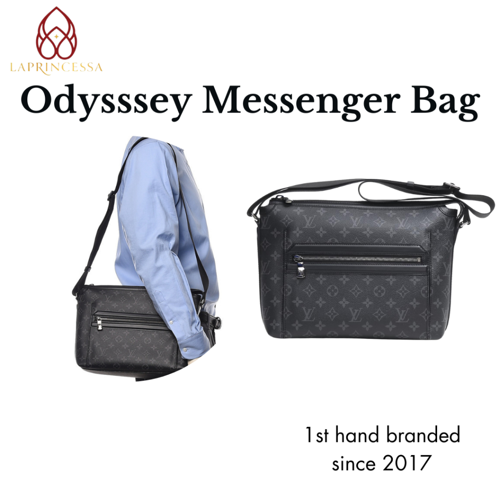 Tas Selempang Pria L5V Odyssey Messenger PM / Sling Bag Pria eLVi Odyssey Kulit Asli Premium / Tas P