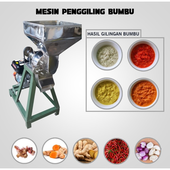 Mesin Giling Bumbu Cabe 8 Inchi Stainless - Mesin Gilingan Cabe Jahe