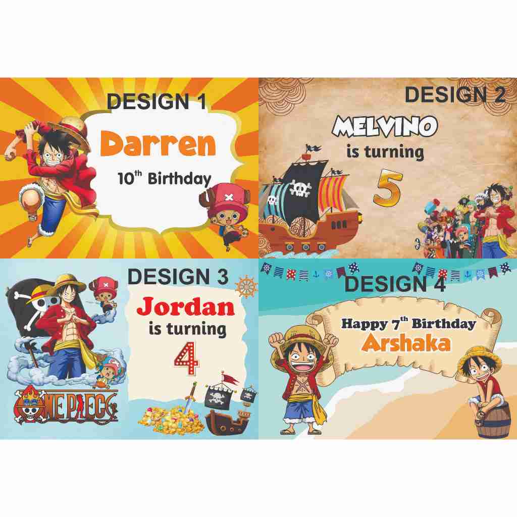 

STIKER LABEL GOODIE BAG BENTO MOTIF ONE PIECE