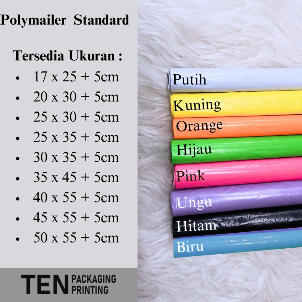 

IK6 [30x40] 100LEMBAR PLASTIK POLYMAILER SEMI GLOSSY / PACKING ONLINE SHOP TERMURAH