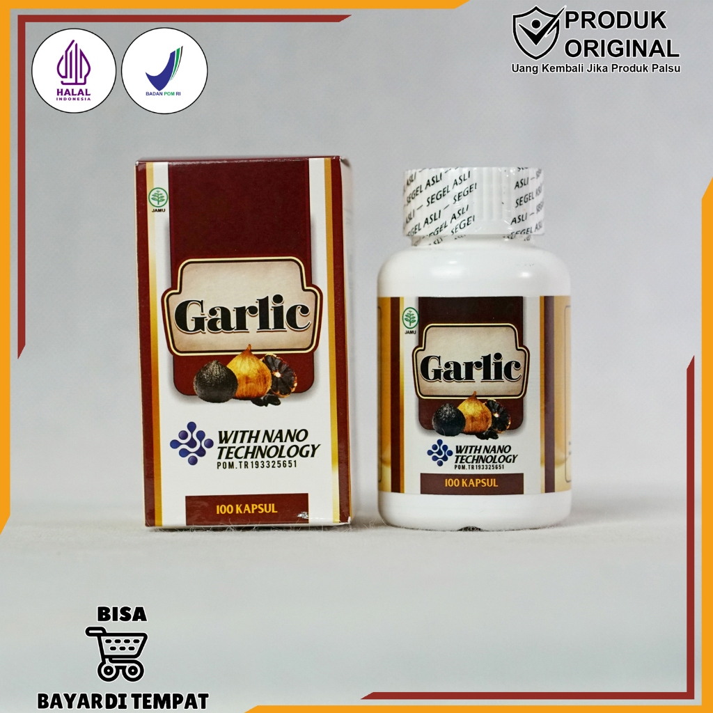 Black Garlic Kapsul - Bawang Hitam Kapsul Asli - Garlic Kapsul Original Sudah BPOM RI
