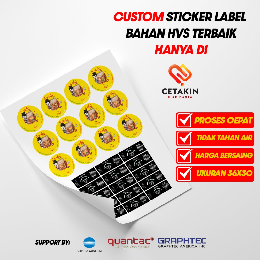 

Sticker HVS | Sticker Label Alamat Pengiriman | Sticker Bisa Ditulis + Cutting - Print & Cut