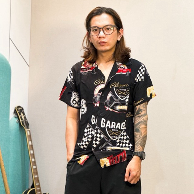 NRKY kemeja pria full printing bahan rayon adem