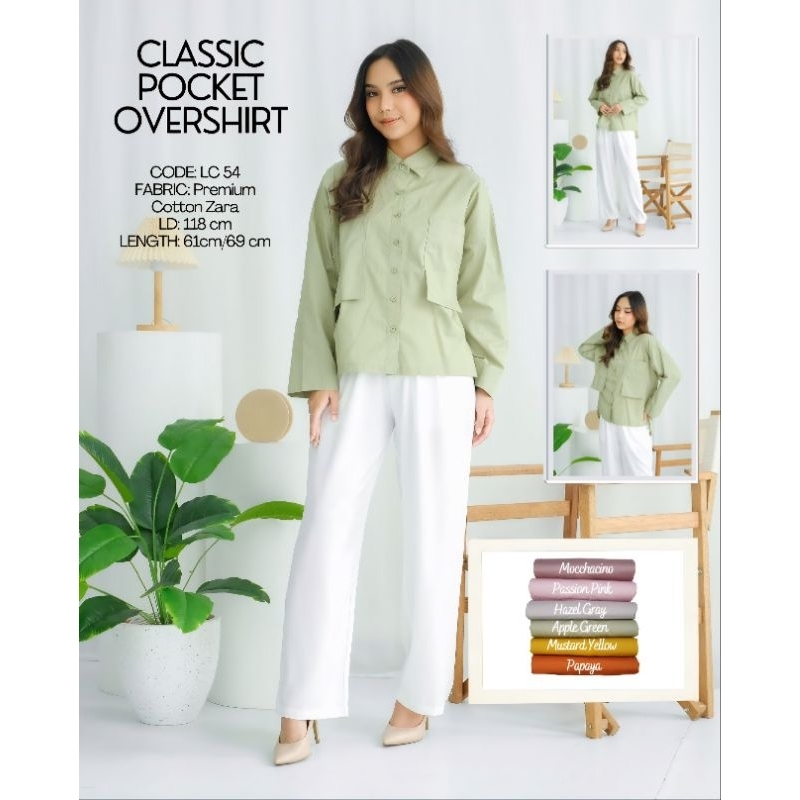 Kemeja / classic pocket overshirt