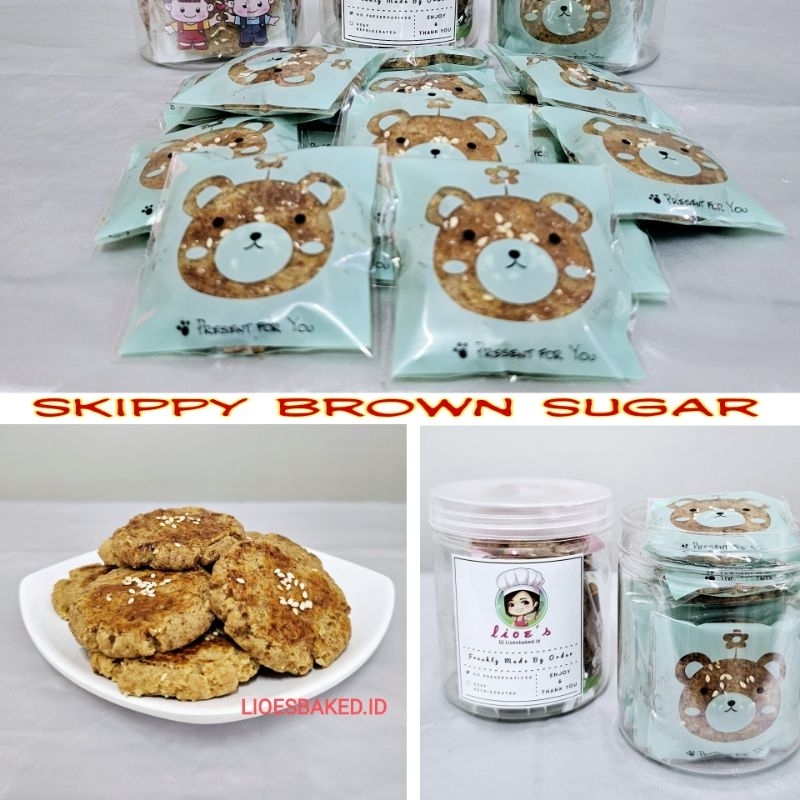 

Chui Kao So Kue Kacang Cookies (skippy brown sugar) Home Made by Lioesbaked.id tanpa pengawet