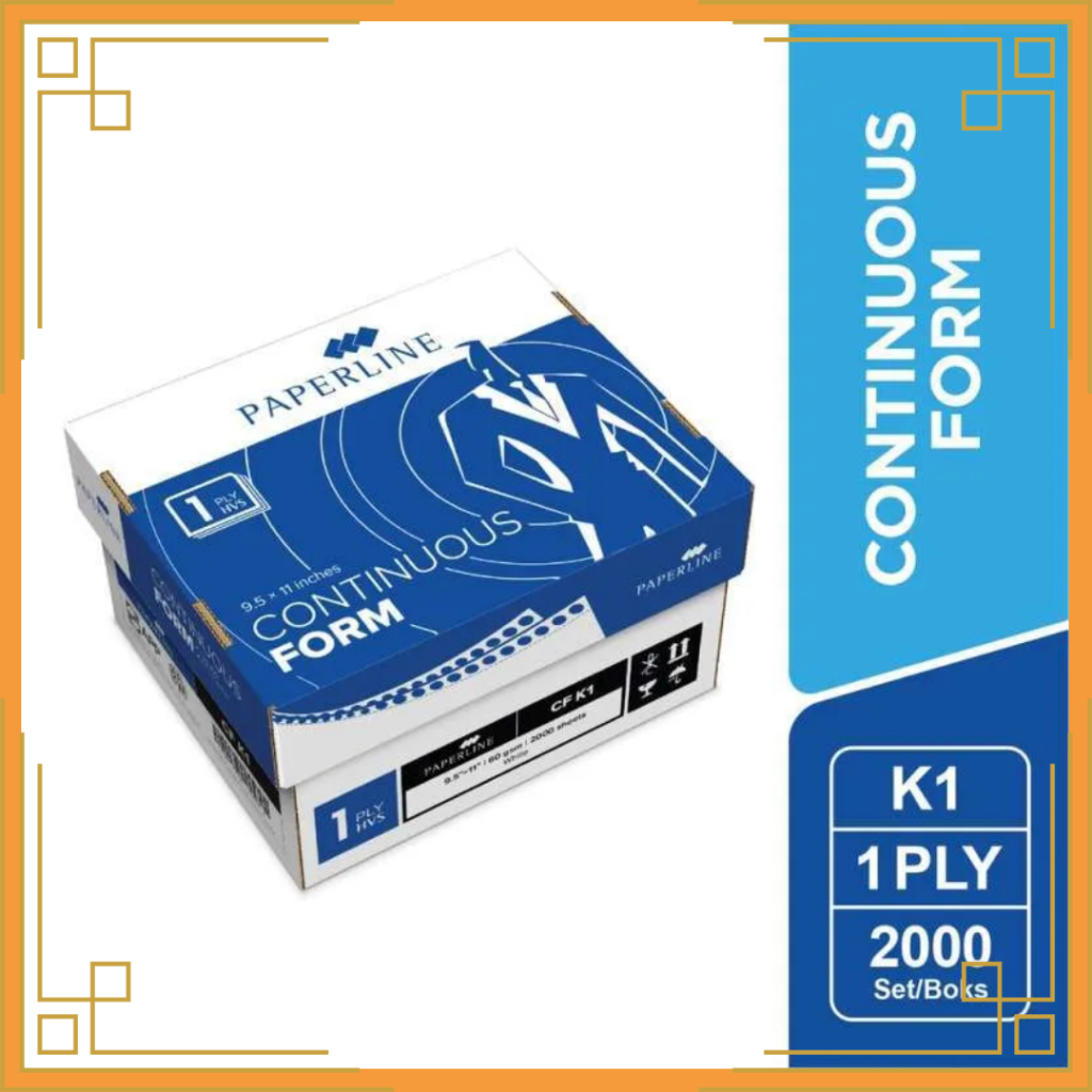 

PAPERLINE Kertas Continous Form 1 ply 9.5 x 11 inchi